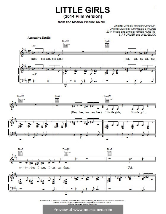 Little Girls: Para vocais e piano (ou Guitarra) by Charles Strouse