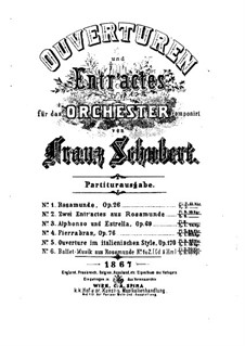 Fragments: Two entr'actes by Franz Schubert