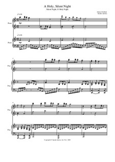A Holy, Silent Night: para piano de quadro mãos by Adolphe Adam, Franz Xaver Gruber