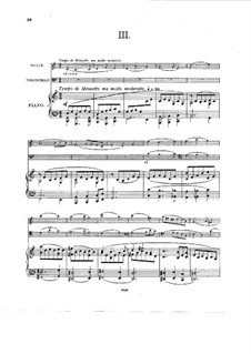 Piano Trio No.1 in E Flat Major, Op.35: Movimentos III-IV by Charles Villiers Stanford