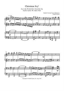 Christmas Joy!: para piano de quadro mãos by Georg Friedrich Händel, Ludwig van Beethoven, folklore