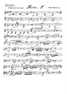 Quintet for Winds, Op.44: parte trompa by Robert Stark