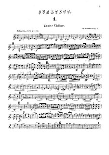 String Quartet in A Minor, Op.1: violino parte II by Johan Svendsen