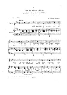Five Romances for Voice and Piano, Op.23: Nr.5 Schlag' die Tschadra zurück by Johan Svendsen