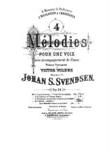 Four Romances for Voice and Piano, Op.24: No.4 Længsel by Johan Svendsen