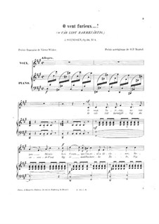 Four Romances for Voice and Piano, Op.24: No.1 O vær lidt barmhjærtig, du susende vind by Johan Svendsen