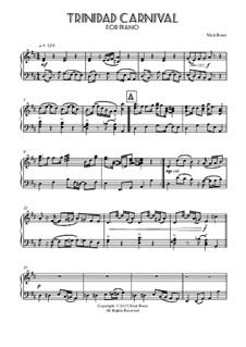 Trinidad Carnival: Piano arrangement by Nick Rossi