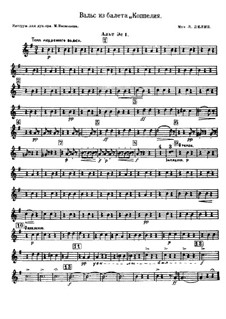 Coppélia, ou La fille aux yeux d’émail: valsa by Léo Delibes