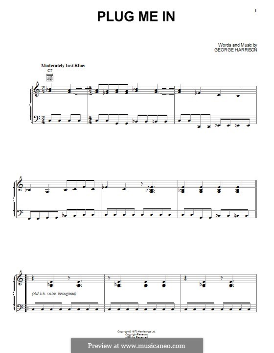 Plug Me in: Para Piano by George Harrison