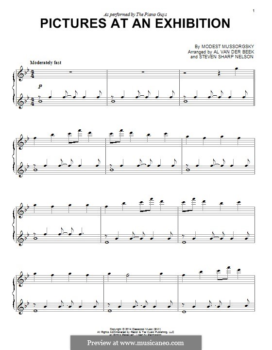 Promenade I: Para Piano by Modest Mussorgsky