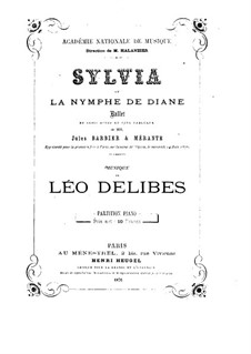 Sylvia: partitura para piano by Léo Delibes