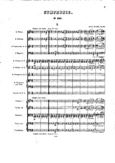 Symphony No.6 in D Major, B.112 Op.60: Partitura completa by Antonín Dvořák