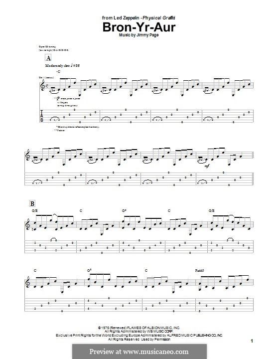 Bron-Yr-Aur (Led Zeppelin): Bron-Yr-Aur (Led Zeppelin) by Jimmy Page