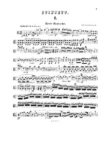 String Quintet in C Major, Op.5: viola parte I by Johan Svendsen