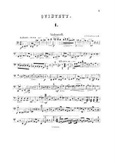 String Quintet in C Major, Op.5: parte violoncelo by Johan Svendsen