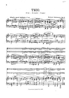 Piano Trio No.1 in F Major, Op.3: Partitura completa by Robert Volkmann
