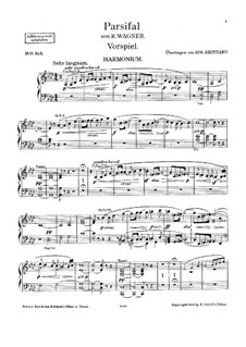 Fragments: Introduction, for harmonium and piano – harmonium part by Richard Wagner