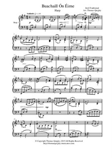 Buachaill On Eirne: For concert harp by folklore