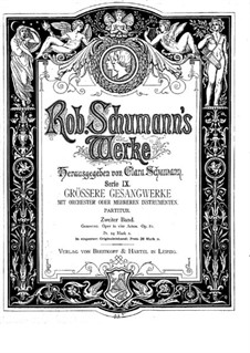 Genoveva, Op.81: partitura completa by Robert Schumann