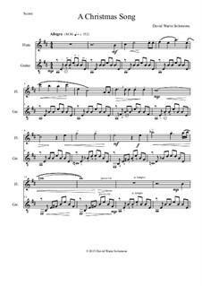 Christmas Song: para flauta e guitarra by David W Solomons