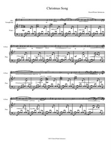 Christmas Song: para alto saxofone e piano by David W Solomons