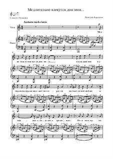 Five Romances, Op.51: No.1 Slowly Drag My Days by Nikolai Rimsky-Korsakov
