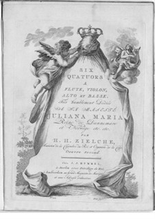 Six Quartets for Flute and Strings, Op.2: seis quartetos para flauta e cordas by Hans Hinrich Zielche