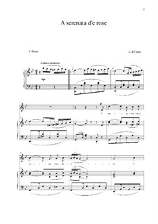 A serenata d'e rose: For voice and piano (g minor) by Eduardo di Capua