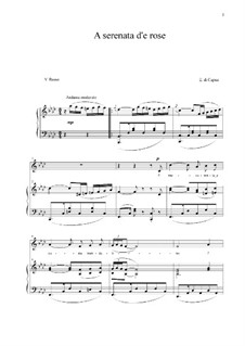 A serenata d'e rose: For voice and piano (f minor) by Eduardo di Capua