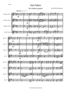 Our Father: para quarteto de clarinete by David W Solomons