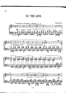 Pieces for Piano, Op.23: No.2 On the Loch by Alexander Mackenzie