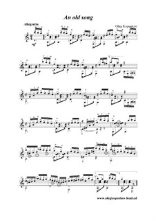An Old Song, Op.6: An Old Song by Oleg Kopenkov