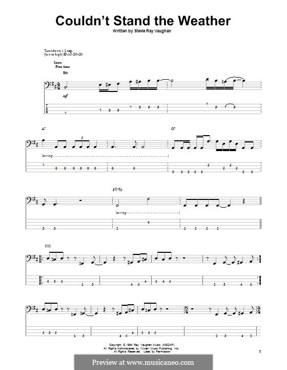Couldn't Stand the Weather: para baixo com guia by Stevie Ray Vaughan