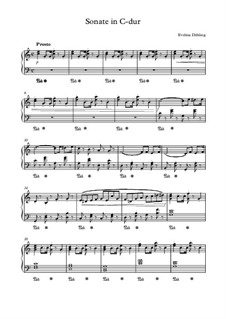 Piano Sonata in C-dur: Piano Sonata in C-dur by Evelina Dehling