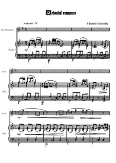 Oriental romance: para alto saxofone e piano by Vladimir Solonskiy