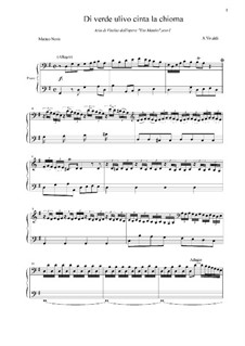 Tito Manlio, RV 738: Di verde ulivo cinta la chioma by Antonio Vivaldi