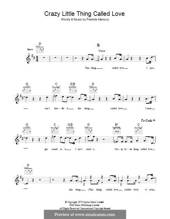 Vocal version: Letras e Acordes by Freddie Mercury