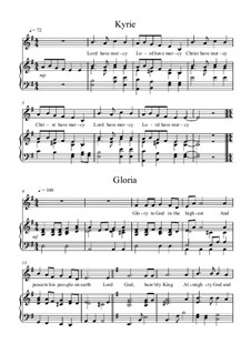 Music for the Mass: Partitura Piano-vocal by JJ