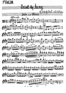 Trial by Jury: parte violinos by Arthur Seymour Sullivan