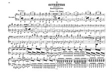 Overture to 'Bandits' Pranks': para piano de quadro mãos by Franz von Suppé