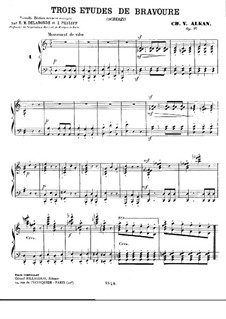 Trois études di bravoure (Scherzi), Op.16: set completo by Charles-Valentin Alkan