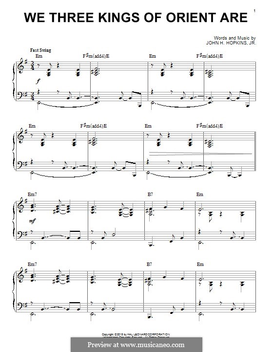 Piano version: para um único musico (Editado por H. Bulow) by John H. Hopkins Jr.