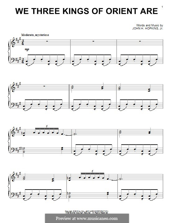 Piano version: para um único musico (Editado por H. Bulow) by John H. Hopkins Jr.
