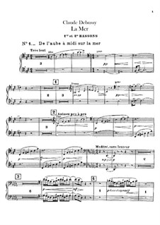 La mer (The Sea), L.109: parte fagotes by Claude Debussy
