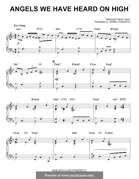 Piano version: Jazz version by folklore