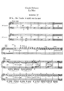 La mer (The Sea), L.109: parte harpa by Claude Debussy