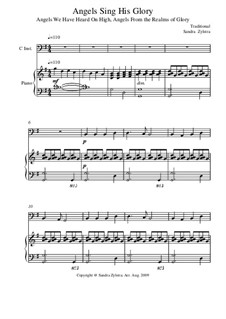 Angels Sing His Glory: Score for two performers (in C) by folklore