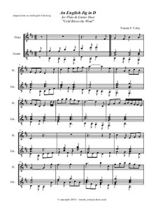 English Jig in D major: para flauta e guitarra by Vincent Coley