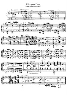 Morceau de concours, L.108: Para Piano by Claude Debussy