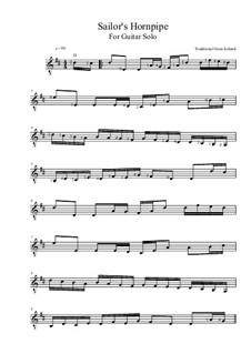 Sailor's Hornpipe: Para Guitarra by folklore